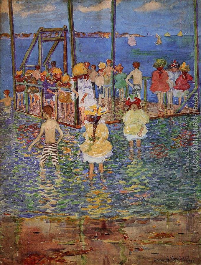 Maurice Brazil Prendergast : Children on a Raft